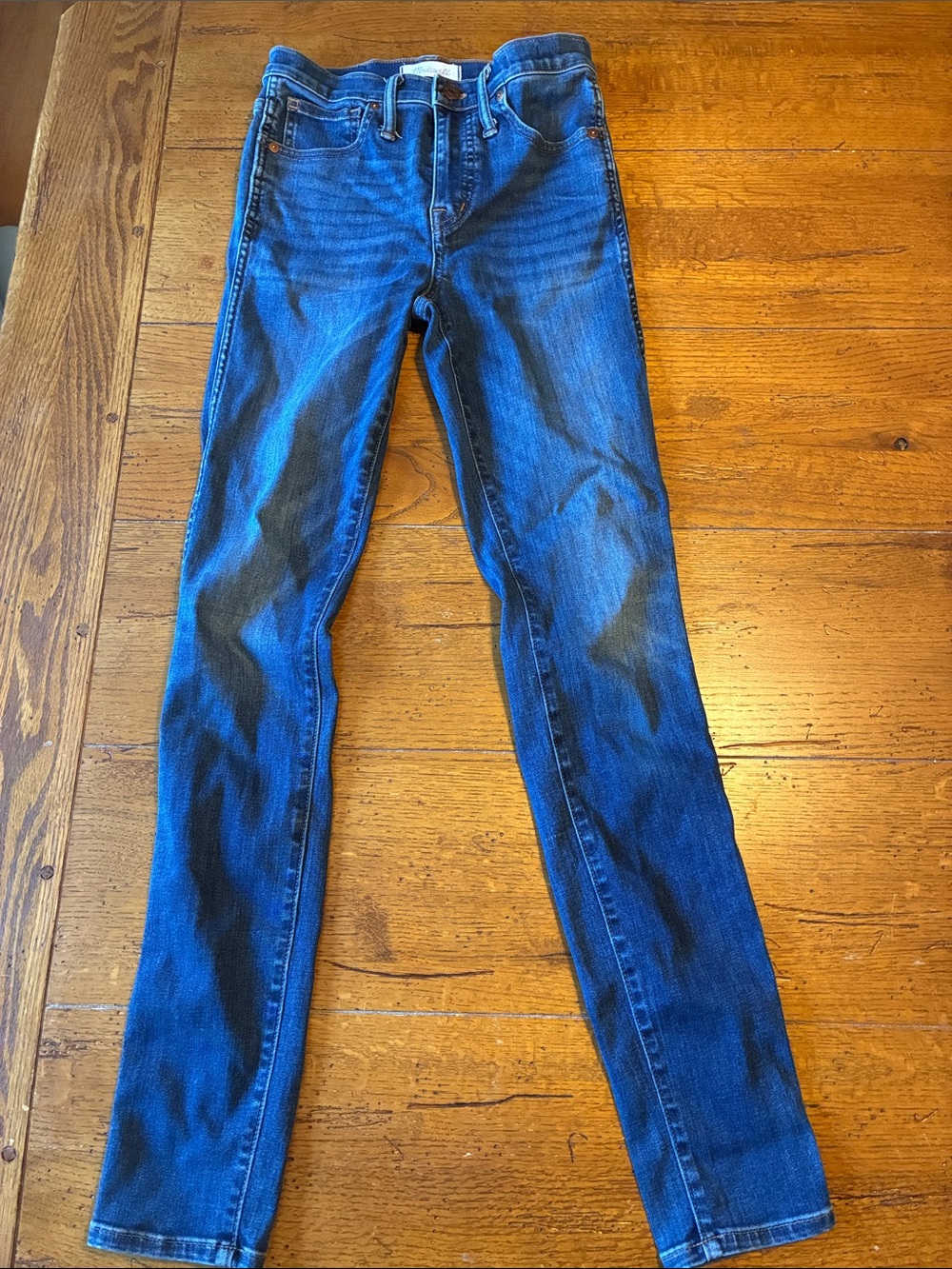 Madewell Women's Skinny 25 tall Jeans in Deep Blue Wash